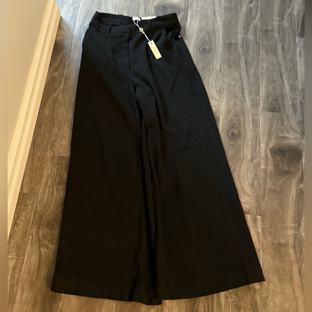 Max Studio Wide Leg Black Trousers Size Medium NTW